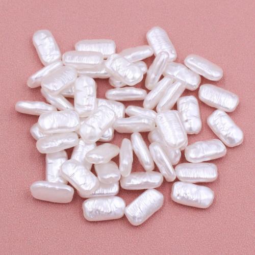 ABS Plastic Pearl Beads, Rectangle, DIY Approx [