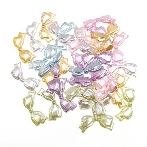 Abalorios de Plastico ABS , plástico ABS, Lazo, Bricolaje, más colores para la opción, 30x14mm, aproximado 500PCs/Bolsa, Vendido por Bolsa