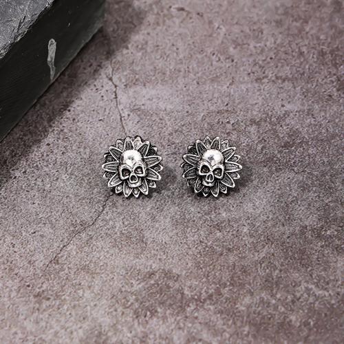 Zinc Alloy Stud Earring, plated, for woman, black [