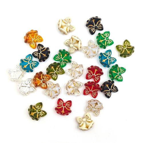 Acryl Schmuck Perlen, Glocke, Weihnachts-Design & DIY, gemischte Farben, 16x15mm, ca. 550PCs/Tasche, verkauft von Tasche