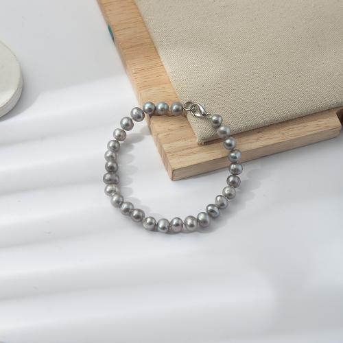 Bracelets de perles, perle d'eau douce cultivée, pour femme .5 cm, Vendu par PC[