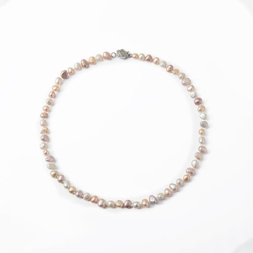 Bijoux de perle d'eau douce naturelle, perle d'eau douce cultivée, 2 pièces & pour femme, Necklace 43CM, bracelet 18.5cm, Vendu par fixé