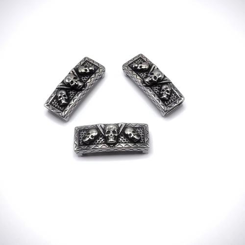 Edelstahl Lederschnur Verschluss, 304 Edelstahl, poliert, DIY, 6x12mm, verkauft von PC[