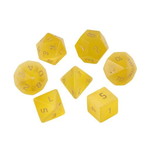 Dados para juegos, Ojo de gato, Patrón Geométrico, sintético, diferentes estilos para la opción, amarillo, Vendido por UD[