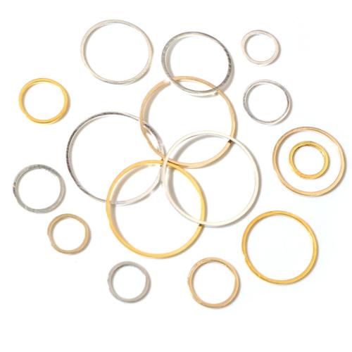 Messing Verknüpfung Ring, Kreisring, plattiert, DIY & verschiedene Größen vorhanden, keine, ca. 50PCs/Tasche, verkauft von Tasche[