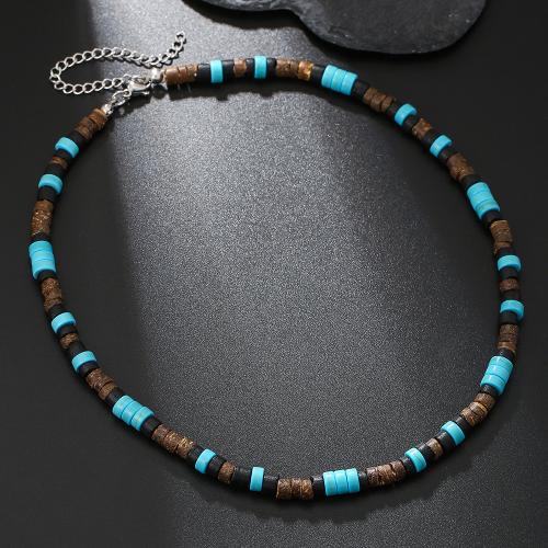 Collier Bijoux en turquoise, noix de coco, avec turquoise, pour homme, plus de couleurs à choisir, Vendu par PC