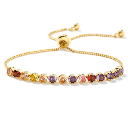 Bracelet cubique en laiton zircon pavent, Placage, styles différents pour le choix & pavé de micro zircon & pour femme, plus de couleurs à choisir, Vendu par PC[