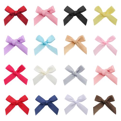 Poliéster Decoración Bowknot, hecho a mano, Bricolaje, más colores para la opción, 50PCs/Bolsa, Vendido por Bolsa