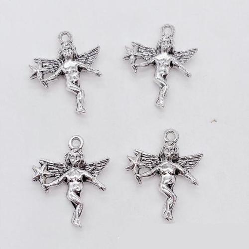 Zinc Alloy Jewelry Pendants, Angel, antique silver color plated, DIY Approx 