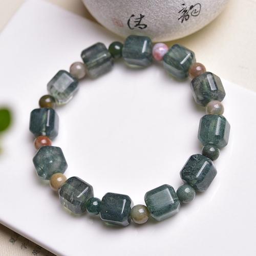 Agate Bracelets, Moss Agate, for woman cm [