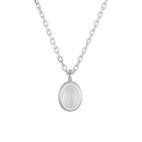 Sterling Silver Jewelry Necklace, 925 Sterling Silver, with Clear Quartz, for woman Approx 41-50 cm 