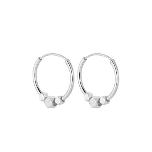 Boucle d'oreille en argent sterling Hoop, argent sterling 925, pour femme, plus de couleurs à choisir, 16.2mm, Vendu par paire