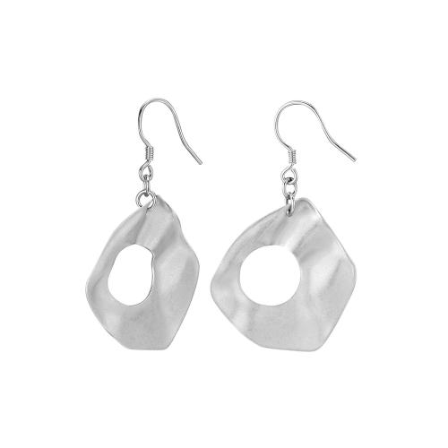 Boucle d'oreille goutte argent sterling, argent sterling 925, pour femme, couleur platine Vendu par paire