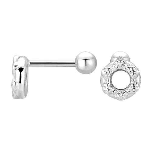 Sterling Silver Stud Earring, argent sterling 925, pour femme, plus de couleurs à choisir Vendu par paire