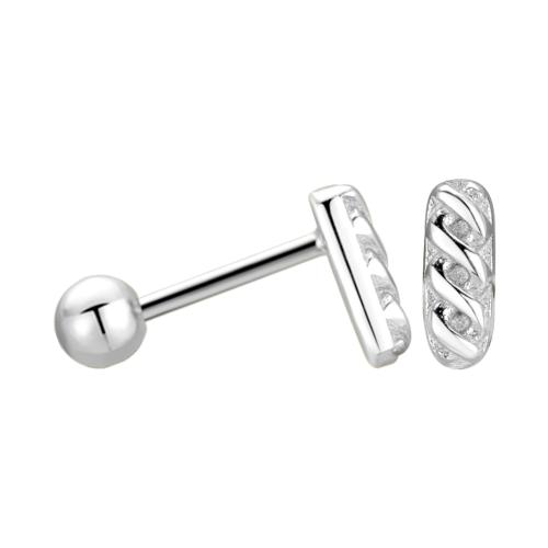 Sterling Silver Stud Earring, argent sterling 925, pour femme, plus de couleurs à choisir Vendu par paire