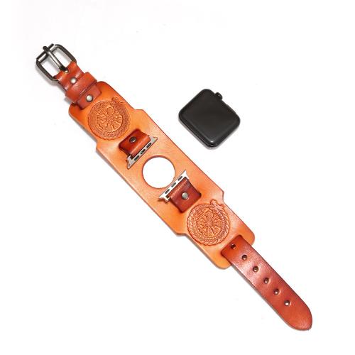 Watch Band, Cowhide, with Zinc Alloy, fashion jewelry & Unisex 