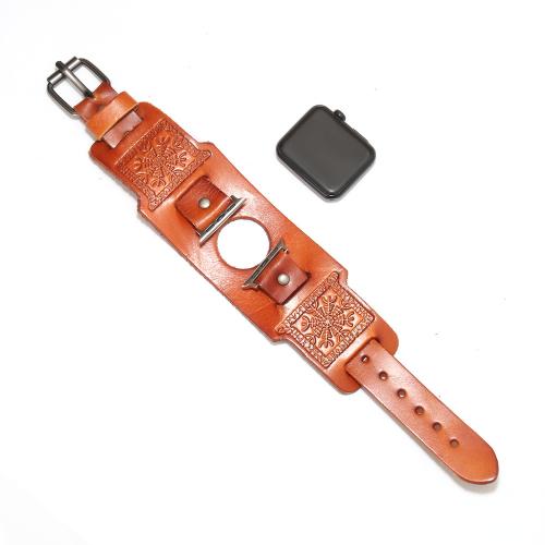 Watch Band, Cowhide, with Zinc Alloy, fashion jewelry & Unisex 