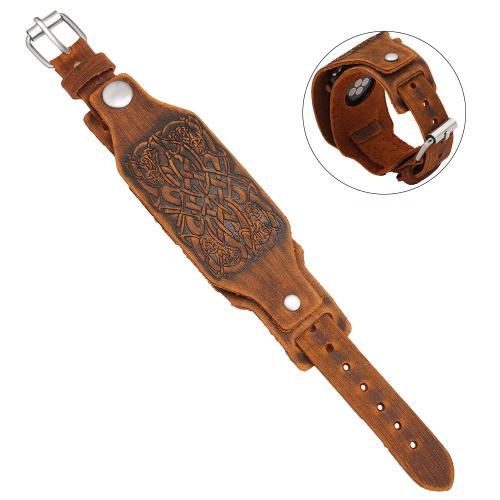 Watch Band, Cowhide, with Zinc Alloy, fashion jewelry & Unisex 