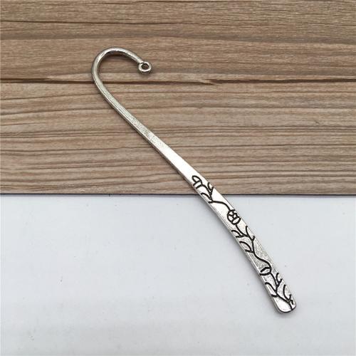 Zinc Alloy Bookmark, antique silver color plated, DIY 