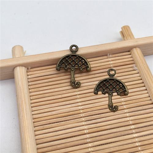 Zinc Alloy Jewelry Pendants, Umbrella, antique bronze color plated, DIY 