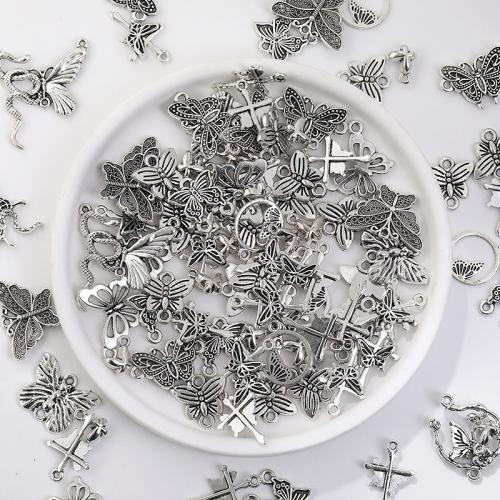 Zinc Alloy Animal Pendants, antique silver color plated, DIY [