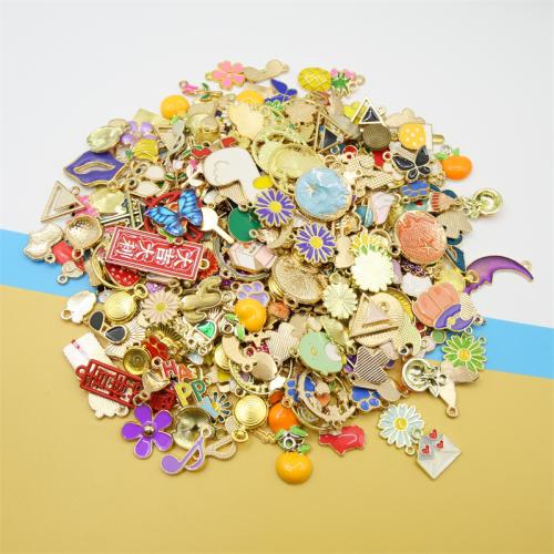 Pendentifs émail, alliage de zinc, Placage, envoyé au hasard & DIY Vendu par sac