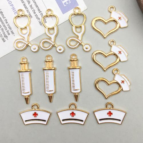 Pendentifs émail, alliage de zinc, Placage, DIY, plus de couleurs à choisir Vendu par sac