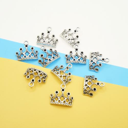 Zinc Alloy Crown Pendants, plated, DIY 