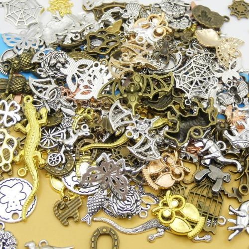 Zinc Alloy Animal Pendants, plated, random style & DIY [