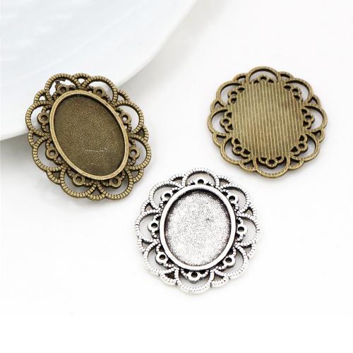 Zinc Alloy Pendant Cabochon Setting, plated, DIY inner x18mm, Approx 