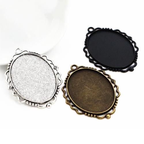 Zinc Alloy Pendant Cabochon Setting, plated, DIY inner x40mm, Approx 