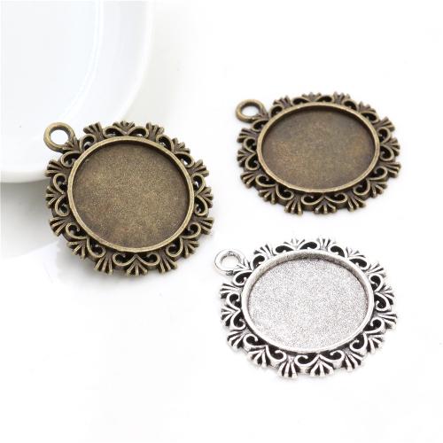 Zinc Alloy Pendant Cabochon Setting, plated, DIY inner mm, Approx 