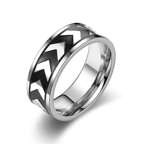 Stainless Steel Finger Ring, 304 Stainless Steel, anoint, fashion jewelry & for man 