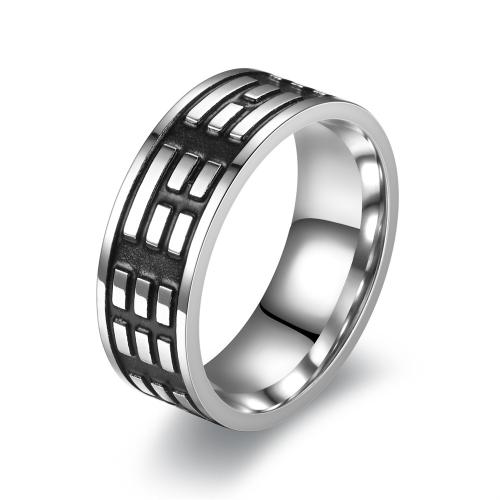 Stainless Steel Finger Ring, 304 Stainless Steel, anoint, fashion jewelry & for man 