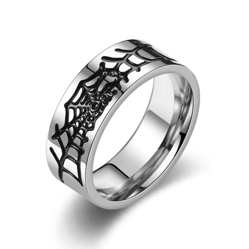 Stainless Steel Finger Ring, 304 Stainless Steel, anoint, Halloween Design & fashion jewelry & for man 