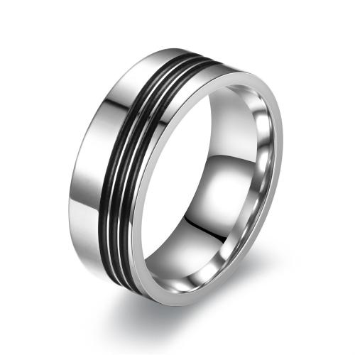 Stainless Steel Finger Ring, 304 Stainless Steel, anoint, fashion jewelry & for man, original color 