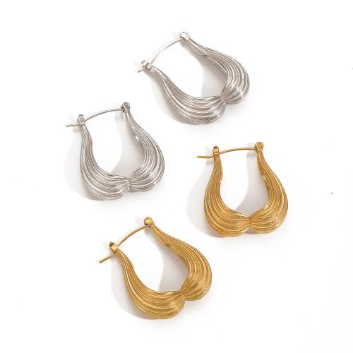 Stainless Steel Leverback Earring, 304 Stainless Steel, Vacuum Ion Plating, fashion jewelry & for woman 