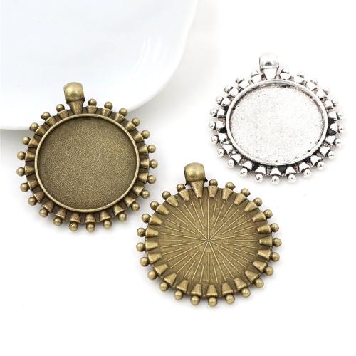 Zinc Alloy Pendant Cabochon Setting, plated, DIY inner mm, Approx 