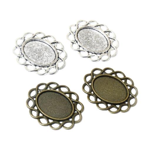 Zinc Alloy Pendant Cabochon Setting, plated, DIY inner x18mm, Approx 