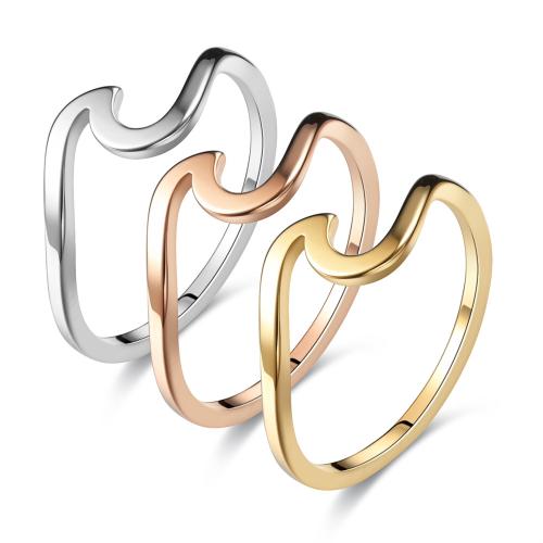 Stainless Steel Finger Ring, 304 Stainless Steel, Vacuum Ion Plating, fashion jewelry & for woman 