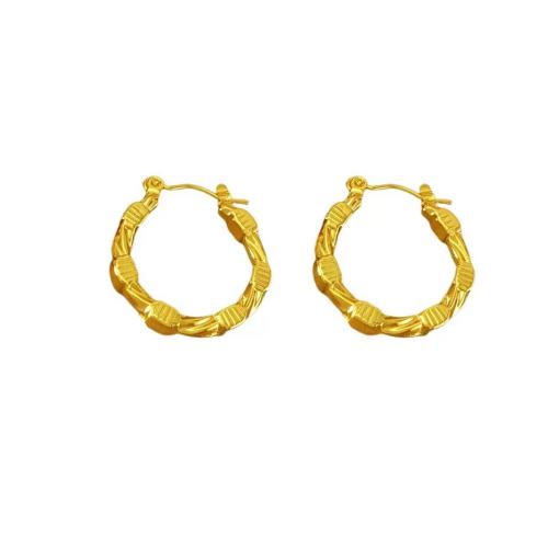 Stainless Steel Leverback Earring, 304 Stainless Steel, 18K gold plated, fashion jewelry & for woman 