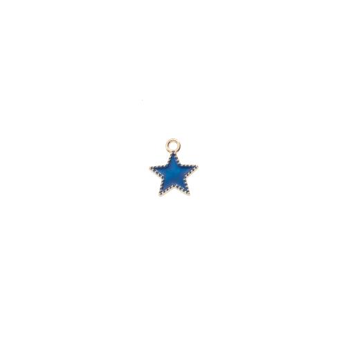 Pendentifs émail, alliage de zinc, étoile, Placage, DIY, plus de couleurs à choisir Vendu par PC