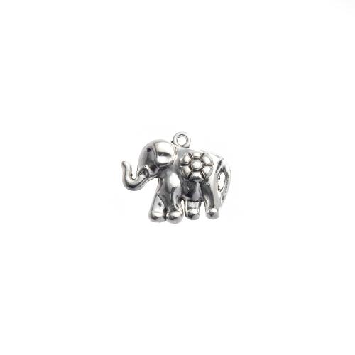 Zinc Alloy Animal Pendants, Elephant, plated, DIY [