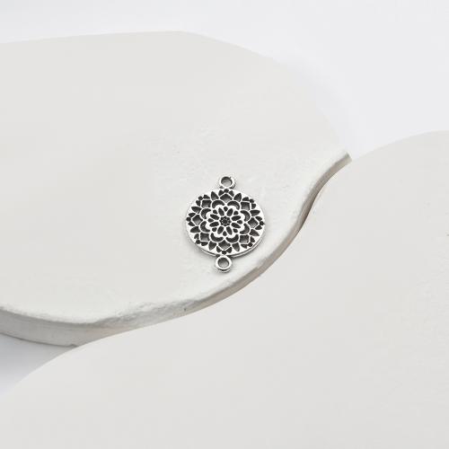 Flower Zinc Alloy Connector, plated, DIY & 1/1 loop [