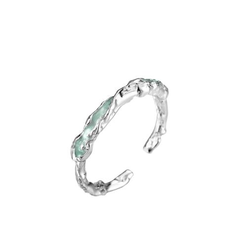 Argent sterling 925 Cuff Bague, pour femme & émail, plus de couleurs à choisir Vendu par PC[