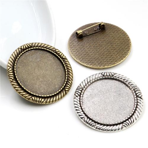 Zinc Alloy Brooch Finding, plated, DIY Inner mm, Approx [