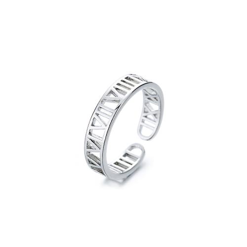 Bague en laiton, Placage, pour femme, couleur platine, Vendu par PC