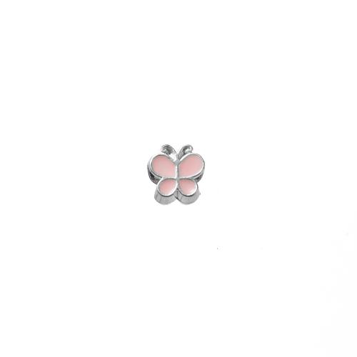 Enamel Zinc Alloy Beads, Butterfly, plated, DIY 