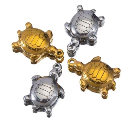 Stainless Steel Animal Pendants, 304 Stainless Steel, Turtle, plated, DIY 