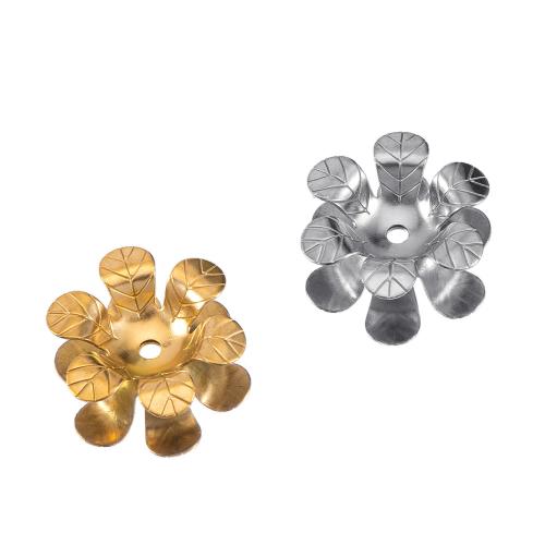 Stainless Steel Bead Cap, 304 Stainless Steel, Flower, plated, DIY [